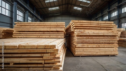 A visually appealing image of stacked wooden planks, perfect for adding a rustic or industrial touch to your designs