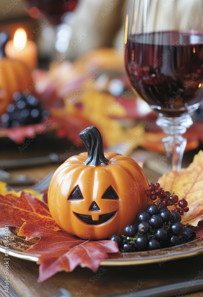 A turkey sits next to a pile of vegetables and a pumpkin A turkey sits next to a pile of vegetables and a pumpkin