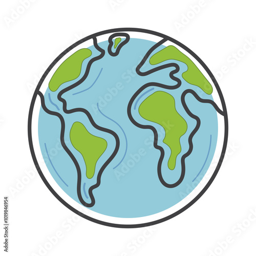 planet earth drawing