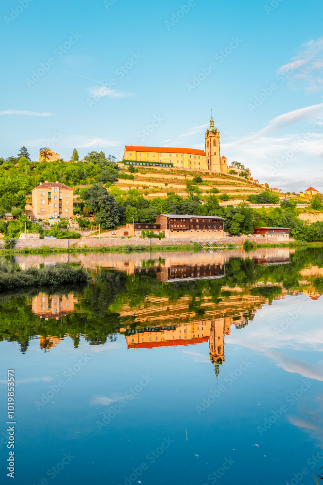 Melnik Castle on the hill above Labe and Vltava River, Czech Republic. Melnik Castle on the hill above Labe and Vltava River, Czech Republic.