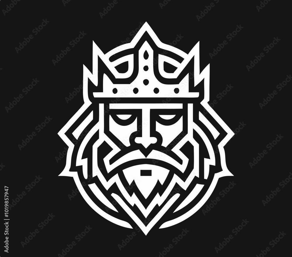 Obraz premium King Monoline Logo