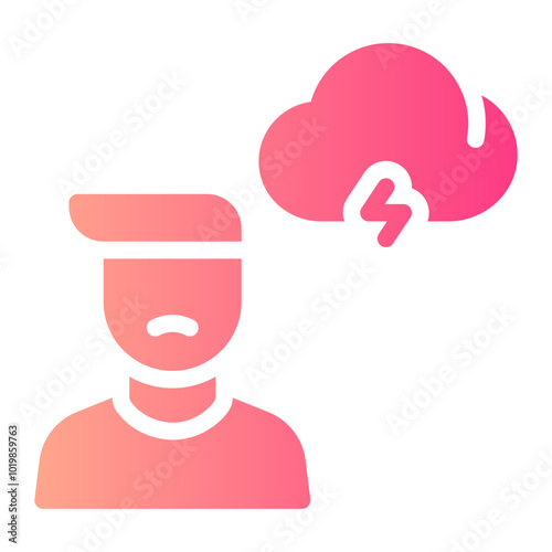 overwork gradient icon