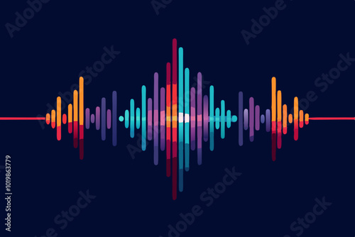 Sound wave symbol of equaliser