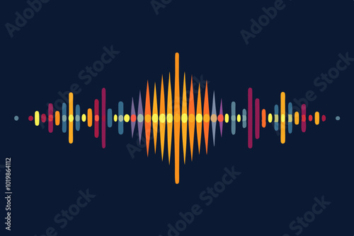 Sound wave symbol of equaliser