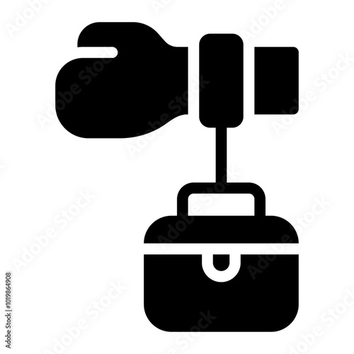 shackle glyph icon