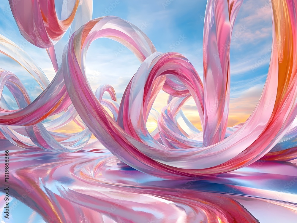 Mesmerizing Swirls of Color and Light Surreal Digital Artwork Backdrop Mesmerizing Swirls of Color and Light Surreal Digital Artwork Backdrop