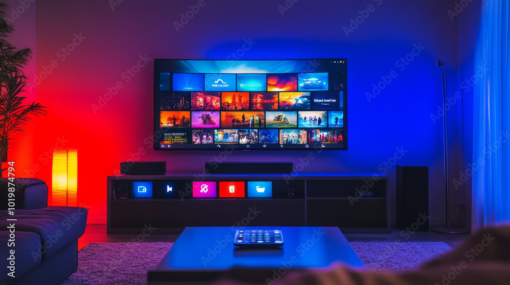 You can use your phone to control your smart TV, and it gets information from the internet. You can use your phone to control your smart TV, and it gets information from the internet.