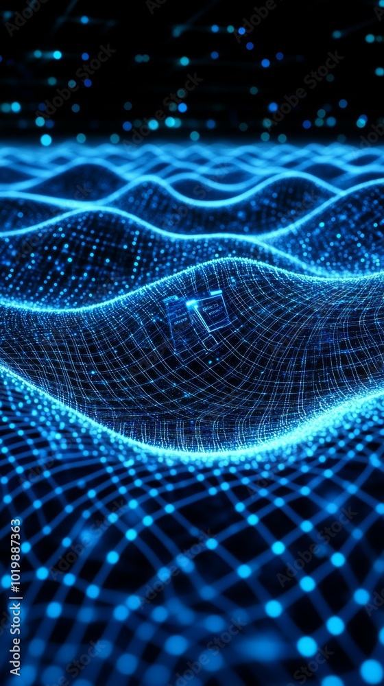 Naklejka premium The Web of Speed, 5G and Digital Connectivity