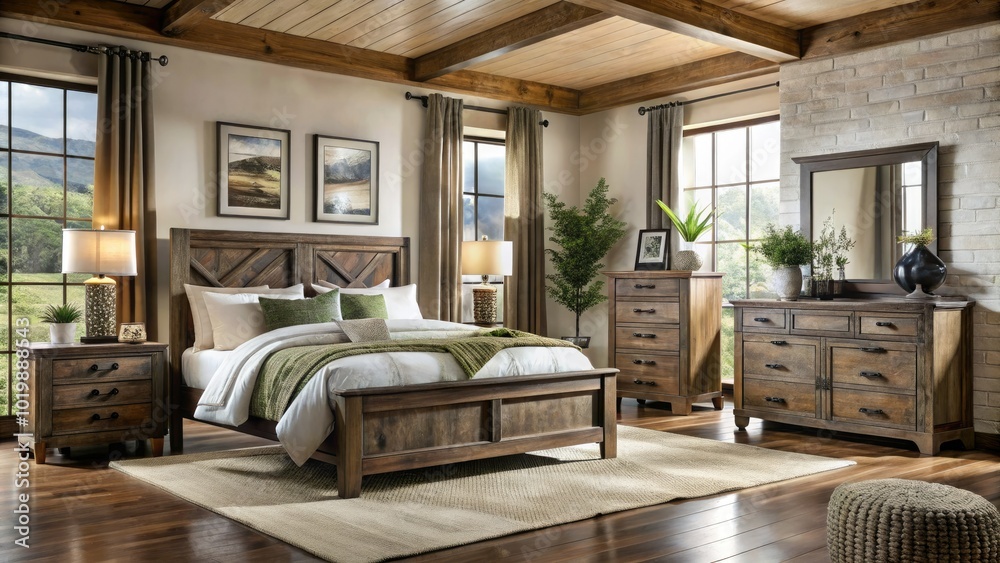 Create a warm, inviting atmosphere with rustic bedroom furniture, showcasing Art Van’s timeless designs and natural appeal for stylish, cozy living spaces. Create a warm, inviting atmosphere with rustic bedroom furniture, showcasing Art Van’s timeless designs and natural appeal for stylish, cozy living spaces.
