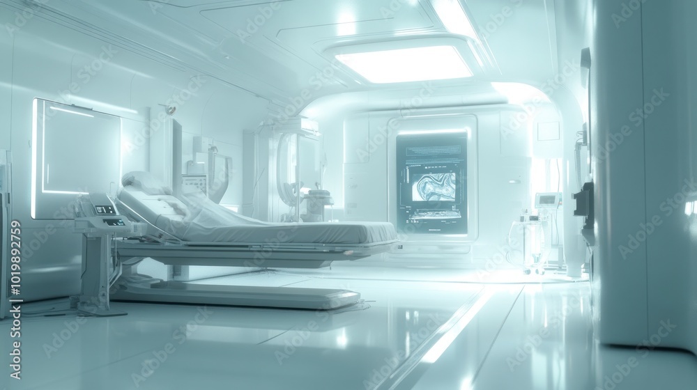 Futuristic Hospital Room Futuristic Hospital Room