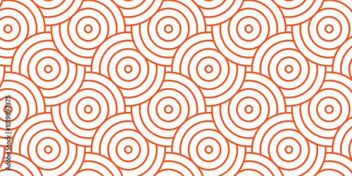 Wallpaper Mural Modern diamond geometric waves spiral pattern, abstract circle wave lines. red seamless tile stripe geomatics overlapping create retro square line backdrop pattern background. Overlapping Pattern. Torontodigital.ca