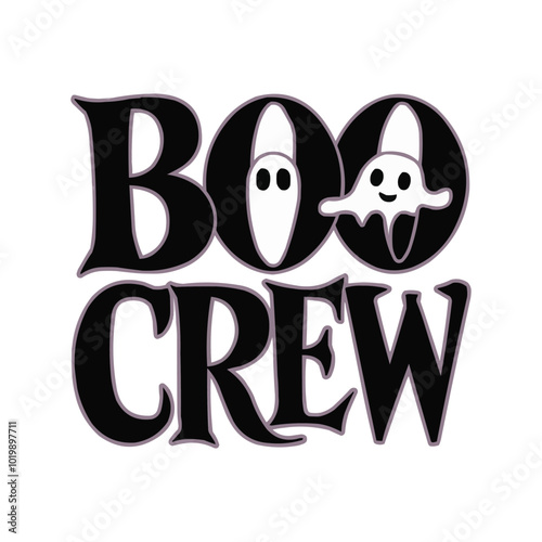 Boo Crew Vector T-Shirt Template