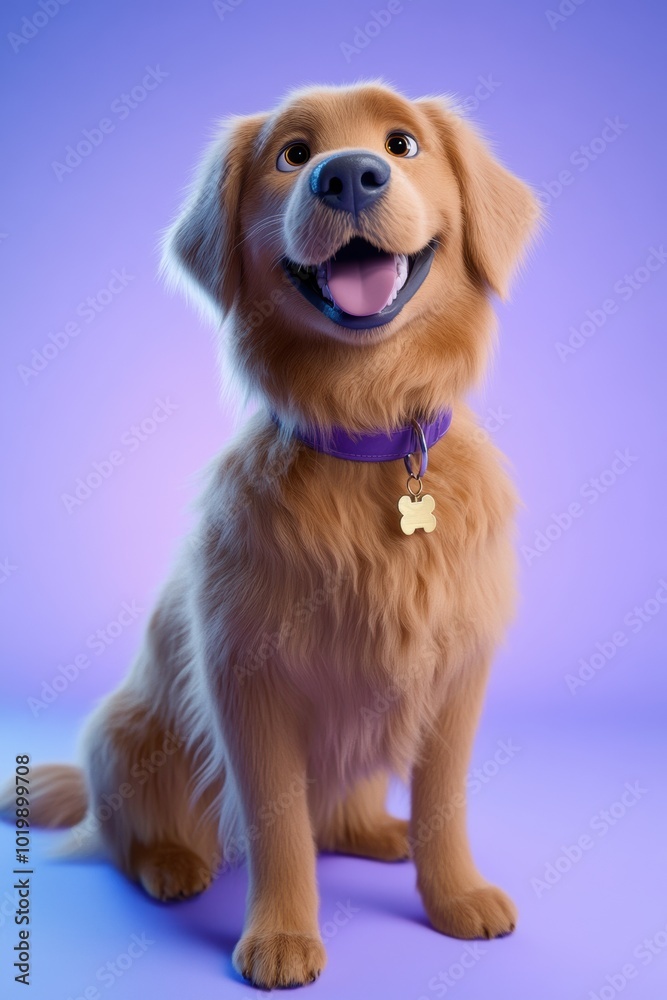 Happy Golden Retriever. Happy Golden Retriever.
