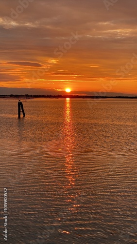 tramonto in laguna