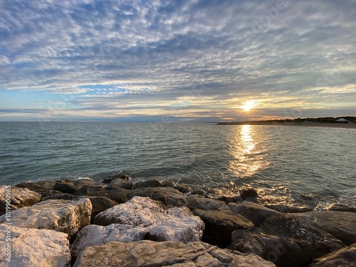 tramonto al mare
