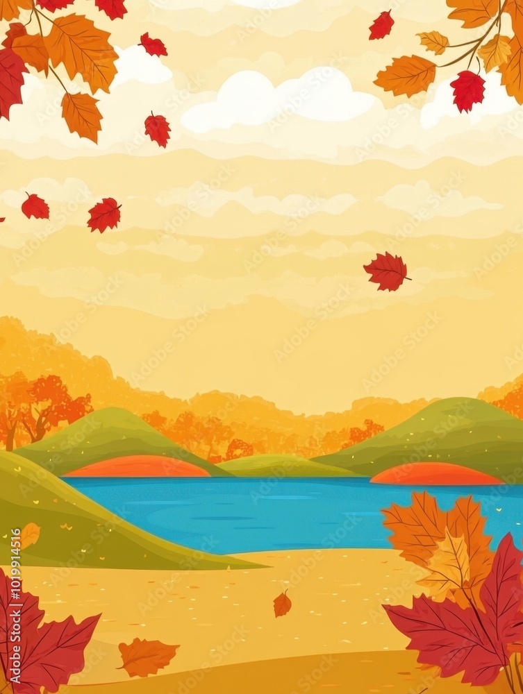Natural scenery in autumn Natural scenery in autumn