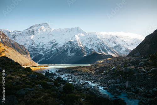 Hookey Valley Track in Aroaki Mount Cook National Park photo