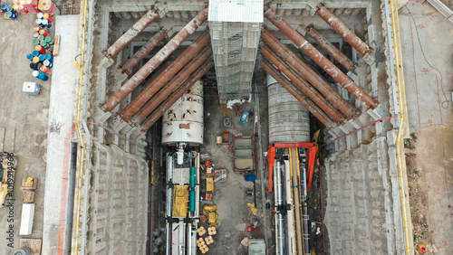 Tunnel Boring Machine Installation Works photo