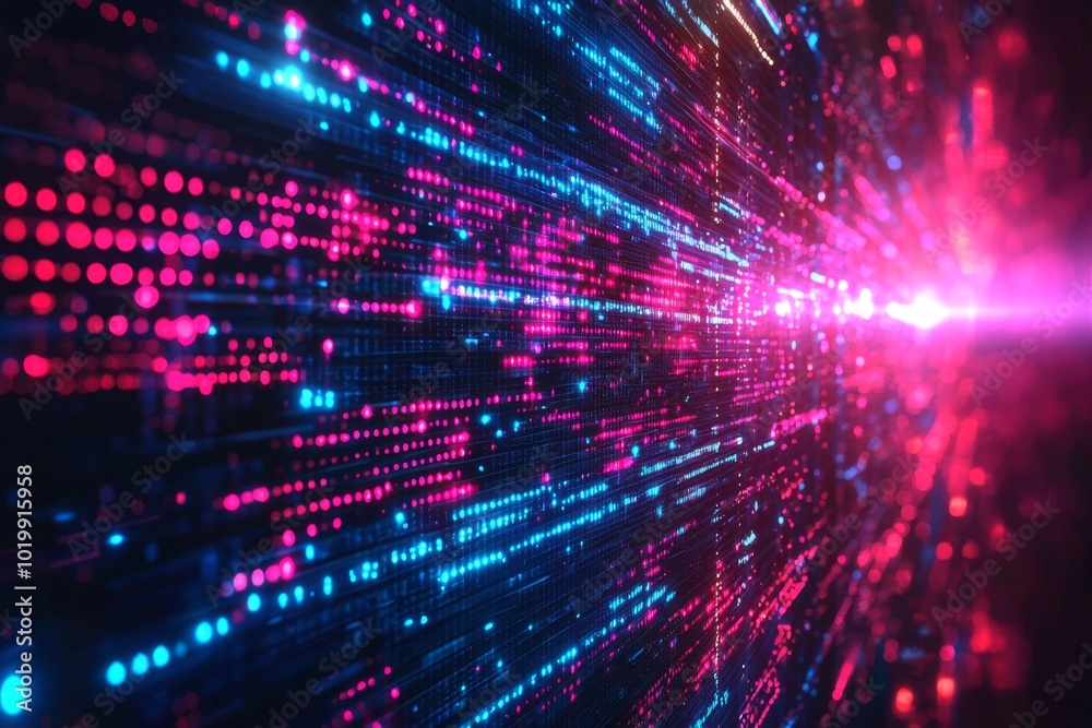 Digital Technology background of data and network Digital Technology background of data and network