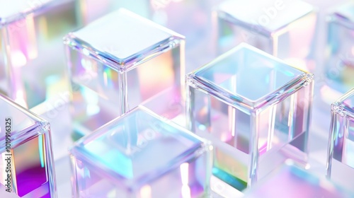 Abstract Glass Cubes