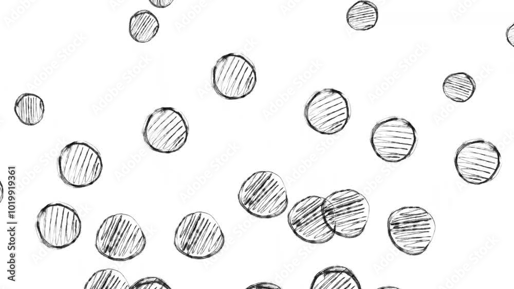 doodle circles on white background video doodle circles on white background video