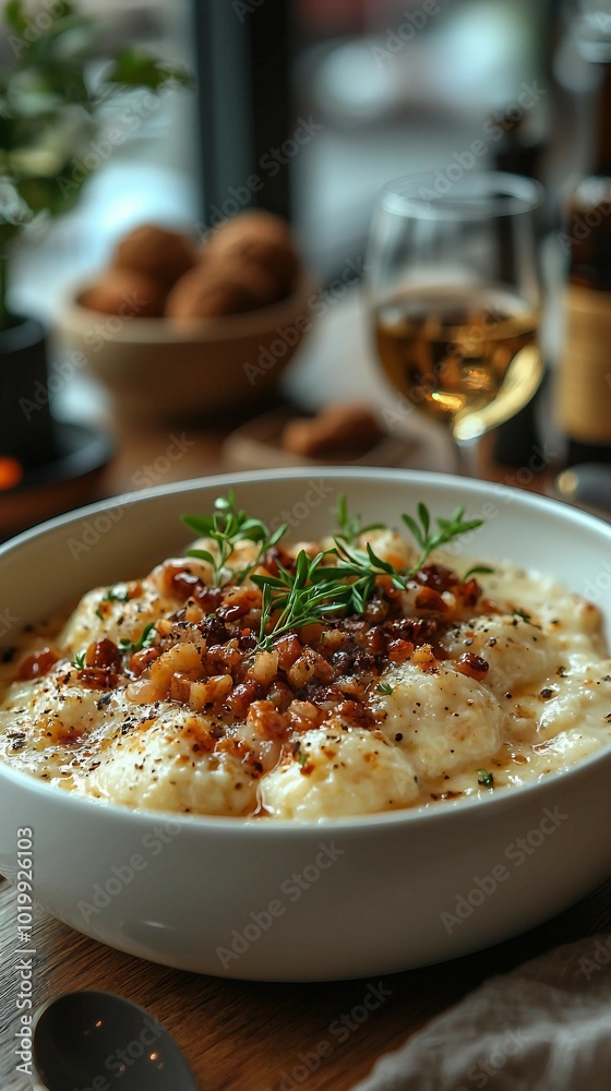 Creamy Potato Dumplings with Toasted Bread Crumbs and Rosemary Creamy Potato Dumplings with Toasted Bread Crumbs and Rosemary