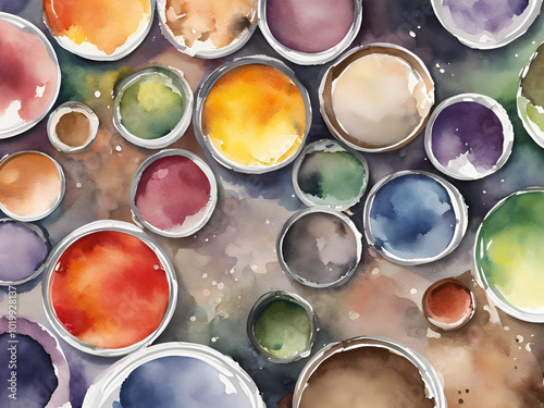 水彩画　絵の具