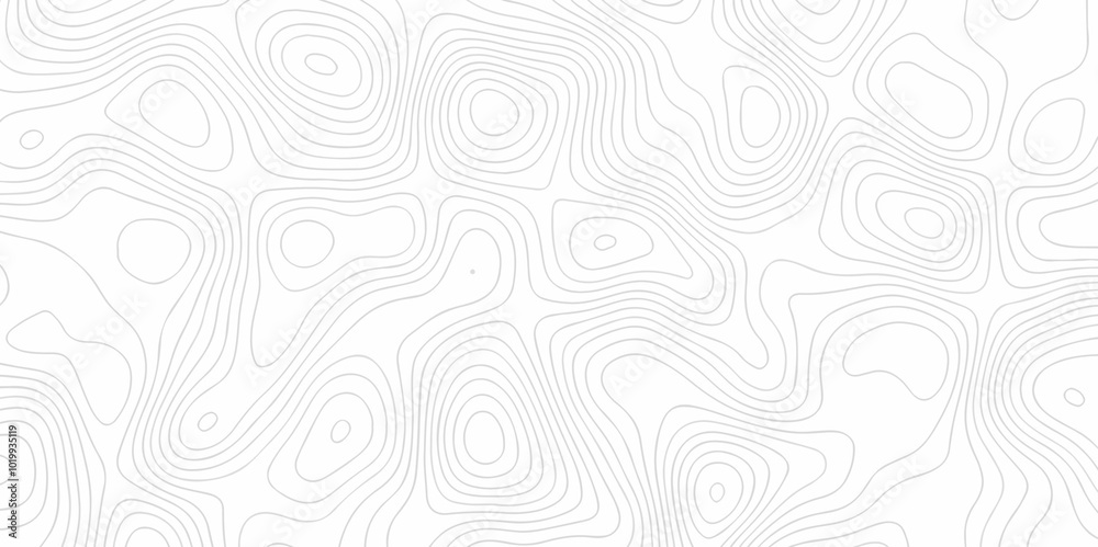 Fototapeta premium Lines Topographic contour lines map seamless pattern. Vector abstract wave curve topo grid map with Geographic mountain relief. Abstract lines background. Contour maps. Topo contour map design.