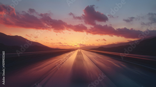 “Highway of Determination: Illuminated by the Morning Light”