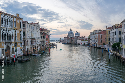 Grand Canale and Santa Maria della Salute before Dawn photo