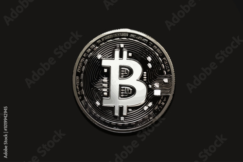 a simple image containing only the bitcoin symbol illustration