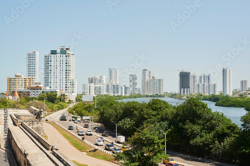 Cityscape of Cartagena, Colombia photo