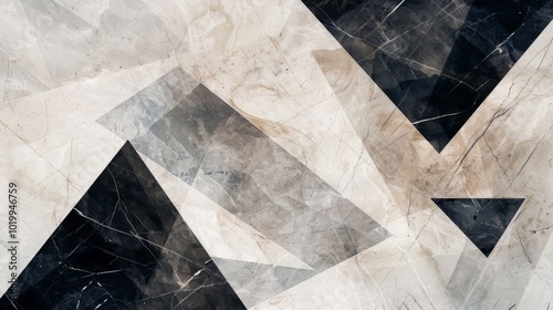 Abstract Geometric Marble Texture Art Print photo