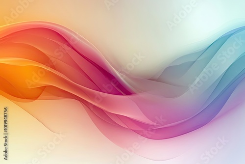 Wallpaper Mural Abstract Colorful Wave Background with Gradient Shades Torontodigital.ca