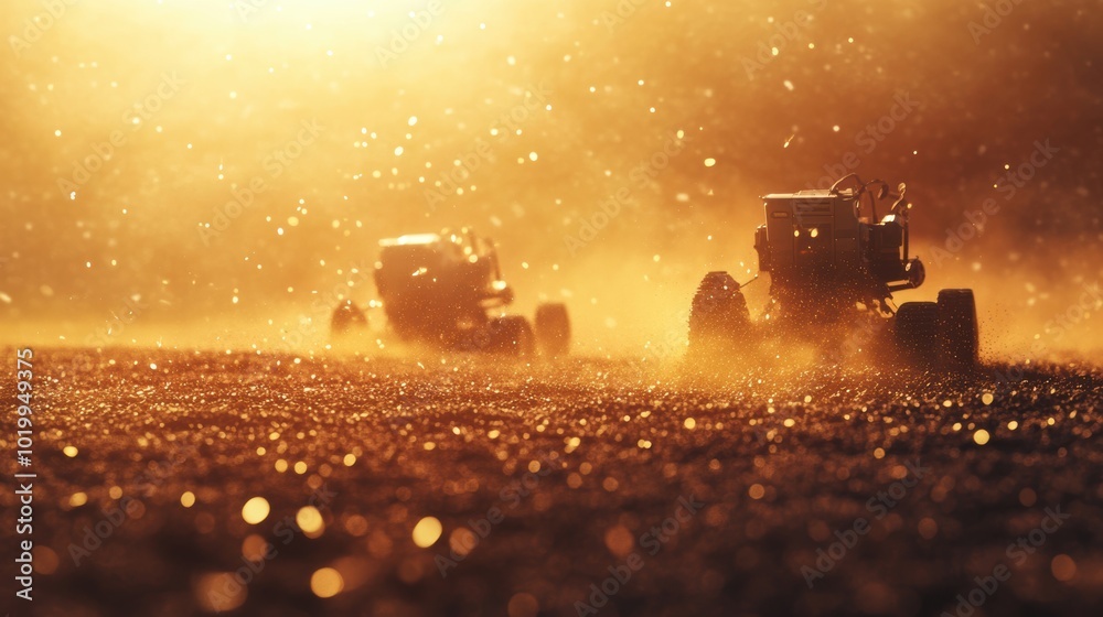 Fototapeta premium RC Cars Sunset Dust.