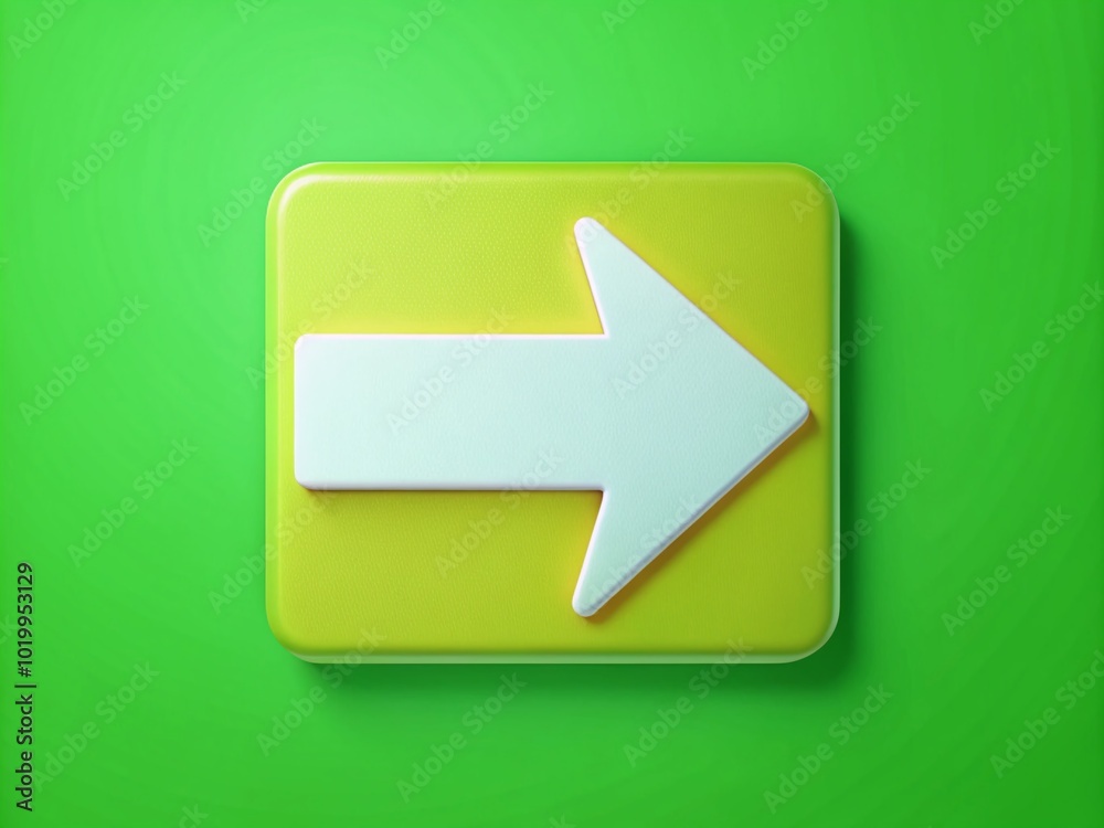 Simple Arrow Icon in Flat Design for Directional Guidance and Navigation Concept Representation Simple Arrow Icon in Flat Design for Directional Guidance and Navigation Concept Representation