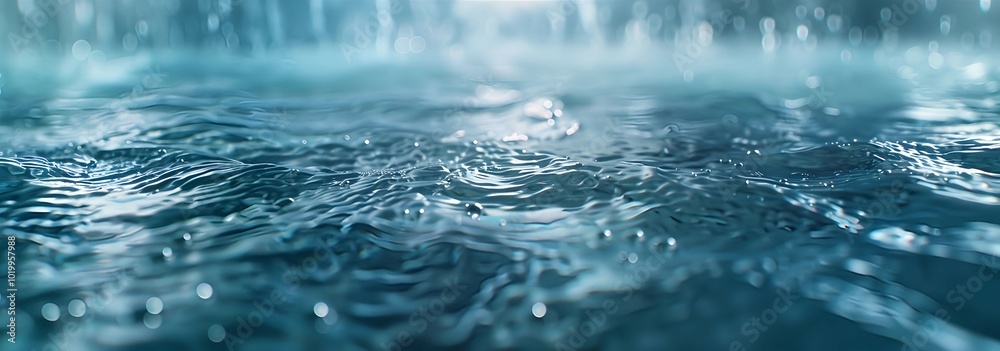 A blurry background of water with raindrops on it A blurry background of water with raindrops on it