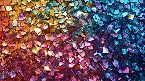 Seamless trendy iridescent rainbow foil texture