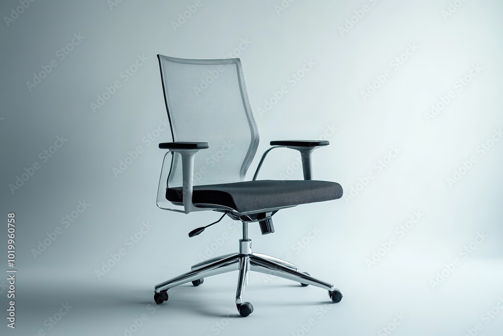 Modern office chair on a white background with space Modern office chair on a white background with space