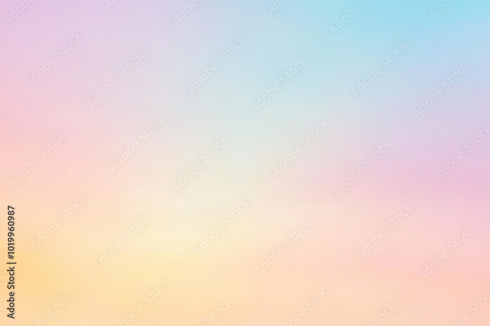 Naklejka premium Abstract Pastel Gradient Background with Soft, Blurry Colors