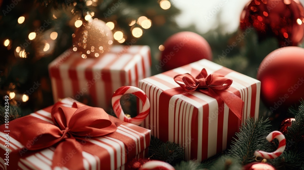 The Colorful Christmas Gift Boxes The Colorful Christmas Gift Boxes
