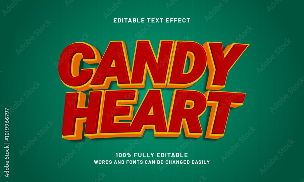 candy heart editable text effects with a sweet and kids theme candy heart editable text effects with a sweet and kids theme