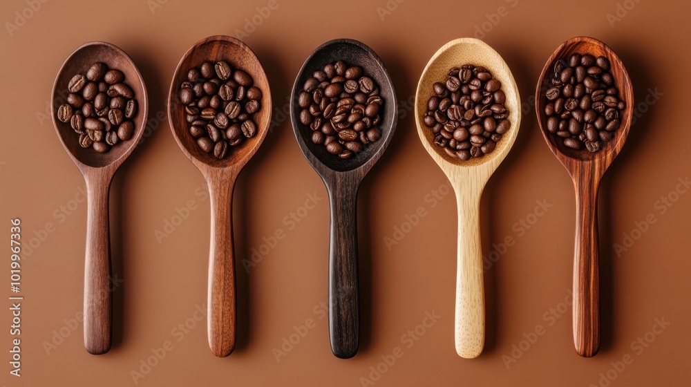The Wooden Spoons with Coffee The Wooden Spoons with Coffee