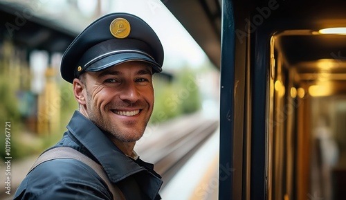 Train Conductor Smile.