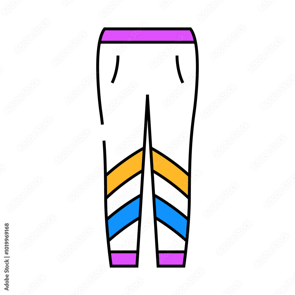 leggings clothing line icon vector. leggings clothing sign. isolated symbol illustration leggings clothing line icon vector. leggings clothing sign. isolated symbol illustration