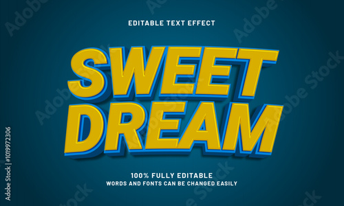 sweet dream editable text effects with a sweet and kids theme