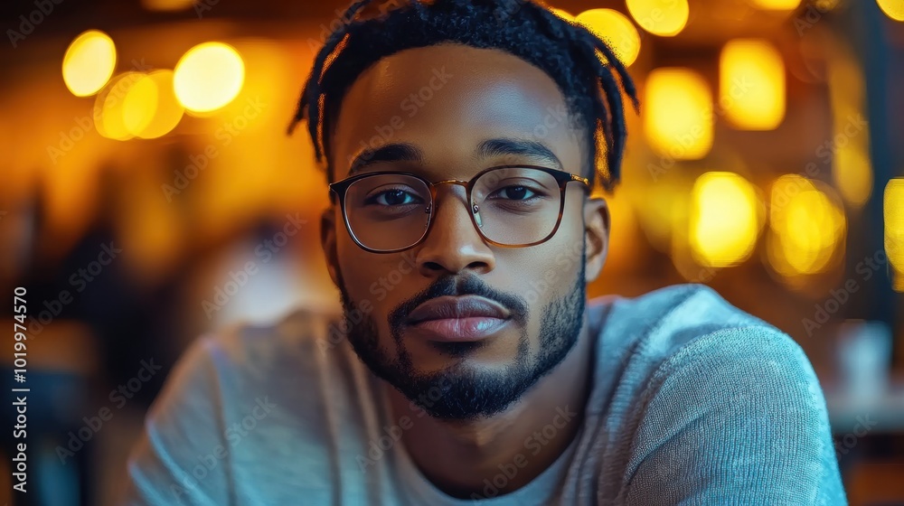 Man with Glasses. Man with Glasses.