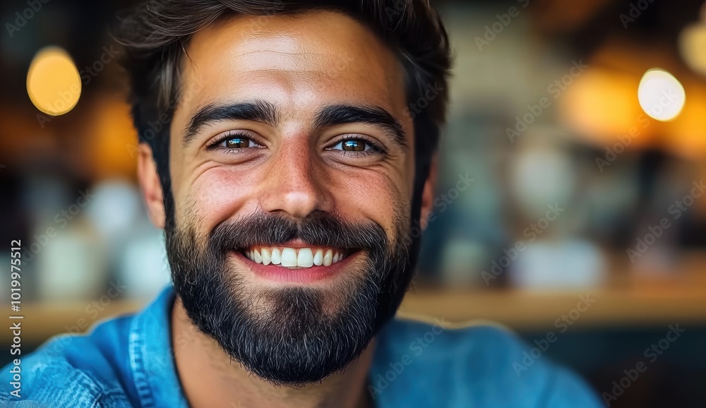 Happy Man Smiling. Happy Man Smiling.