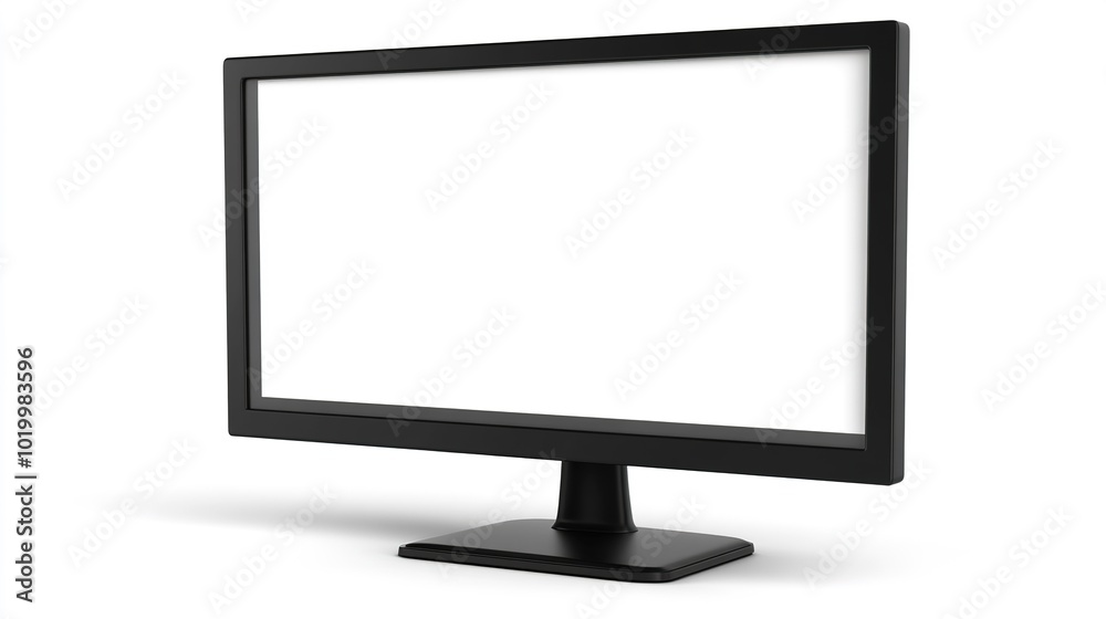Modern Blank Computer Monitor on Stand Modern Blank Computer Monitor on Stand