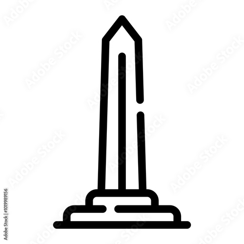 washington monument Line Icon